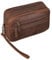STILORD 'Nero' Handgelenktasche Herren Leder mit Doppelkammer Vintage Handtasche Clutch für 8,4 Zoll Tablets ideal für Reisen Festival Herrenhandtasche echtes Leder, Farbe:sapelli - braun