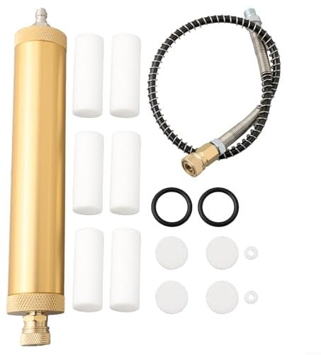 Oniissy 30Mpa 4500PSI Compr Oil Water Separator High Pressure Air Pump Filter,Pump Air Compressor Filter Oil Water Separator Moisture Water Trap,Airgun Accessories Equipment