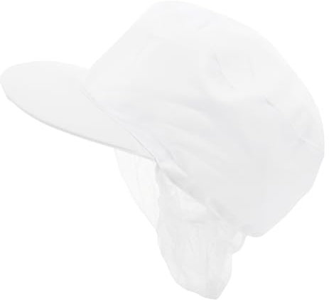 Gorro de Chef Blanco de Tela para Cocina y Barbacoa, Uniforme