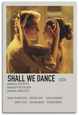MHUYGGU Poster Shall We Dance (Shall We Dance), dekoratives Leinwand-Poster, Wandkunst, Wohnen, modern, Familienschlafzimmer, Dekoration, Poster, 30 x 45 cm, ungerahmter Stil
