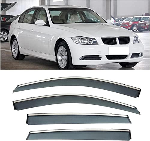 Windabweiser für BMW E90 2009-2012, Windabweiser Regenabweiser, Auto Seitenfenster Visier Abweiser.