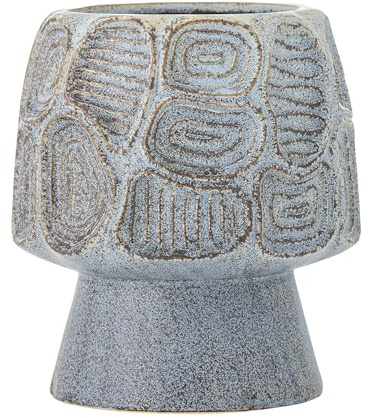 Bloomingville Creative Collection Clarke Blumentopf, Blau, Steingut, T16,5xH18,5 cm