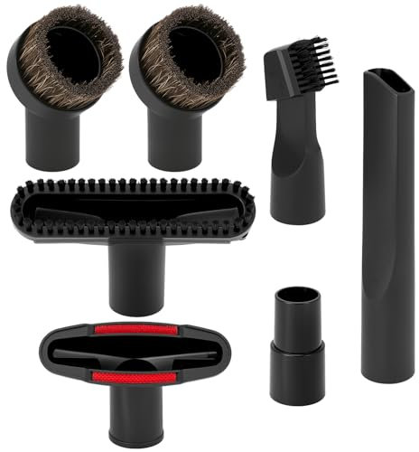 QWORK® 7 Pcs Vacuum Cleaner Brush Set, Φ32mm and Φ35mm Vacuum Attachment