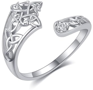 Hexenknoten Ring 925 Sterling Silber Nudo de Bruja Original Hexenknoten Ringe Hexenschmuck Geschenke für Frauen