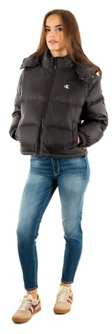 Calvin Klein Damen Pufferjacke Essential Midweight mit Kapuze