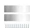 Placas para puertas exteriores – Placas de metal para puerta, 2 unidades de acero inoxidable, placa de metal para decoración de puertas interiores y exteriores