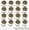 INCREWAY 16 Pcs Wall Mount Sturdy Hanging Chandelier Plate Hook Antique Screw in Ceiling Hook Ceiling Hooks for Hanging Plants(Antique)