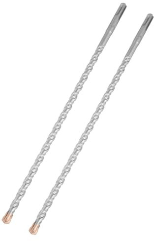 Hilpaty Broca SDS Plus para Hormigon 10x350mmx2, Professional Brocas Martillo con 4 Filos de Corte - Para Hacer Agujeros en el Hormigón, Piedra, Granito, Ladrillo, Mampostería