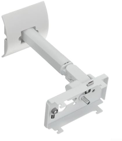 Zoegneer Adjustable Wall Mount Stand Holder Swivel Tilt Bracket For Speaker Companion 5 Computer Sound System Space Saving Shelf ABS(White)