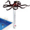 SVCEQZE Thermomètre Flottant pour Piscine - Grands Thermomètres Flottants avec Affichage XXL | Design Poulpe Écran Large Étanche Pour Aquarium Spa Jardin