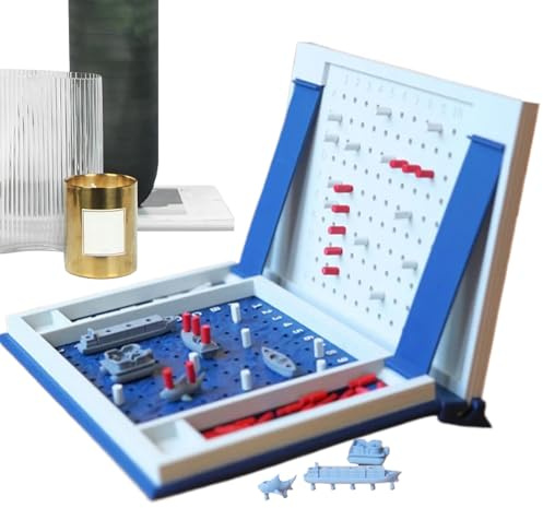 Strategische Brettspiele | Sea Battle Trave 3D-gedrucktes Schreibtischspielzeug | Magnetisches Aufbewahrungsbuch Design Warship Family Games | Für Erwachsene Familiennacht Schlafzimmer Zuhause Büro