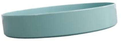 LOVIVER Japanese Vase Shallow Container Tabletop Ornament, Flower Arrangement Pot, Bowl for Office, Green 28cm