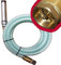 Brunnenandi Saugschlauch 1 versch. Längen - f. Schwengelpumpe Handpumpe Gartenpumpe zum Fördern aus Wassertank Regenwassertank Fluss See Teich - Saugschläuche + Zubehör + Fussventil - (z.B. 12m)