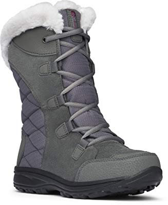 Columbia Stivali da Neve Ice Maiden II, Donna, Shale Lampone Scuro, 37 EU