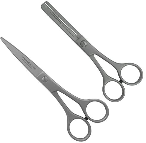 Tenartis 351 2 teiliges Haarscheren Set mit Effilierschere und Haarschneideschere, Rostfrei - Made in Italy