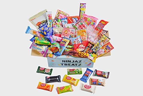 50 bonbons japonais, assortiment de kitkat japonais (10 pièces) et autres friandises et collations populaires, chocolat japonais