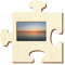 Bütic Sperrholz Foto Puzzle Bilderrahmen naturbelassen, Größe:Foto quer 9x13cm