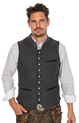 Stockerpoint Sirius Herren Trachtenweste, grau tanne, 48