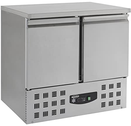 Table réfrigérée positive 2 portes - 257 Litres - Combisteel - R600aRvs Aisi 2012 PortesPleine