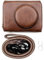 kinokoo Canon G7X Mark III Case, Camera Case for Canon PowerShot G7X Mark III, PU Leather Protective Case for Canon G7XIII G7XII/G7X3 G7X2 with Shoulder Strap (Coffee)