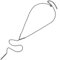 FOCALOOK Damen Kette schwarz Edelstahl V Charms Stäbchen Y-Kette lange Quaste Anhänger mit 45+9cm verstellbar Rolokette Minimalist Collier Modeschmuck für Valentinstag Jahrestag