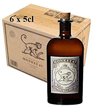 MONKEY 47 SCHWARZWALD DRY GIN MIGNON MINIATURE 6 BOTTIGLIE DA 5 CL