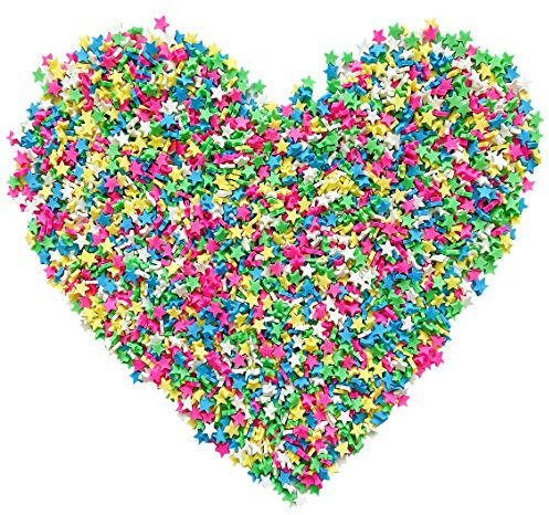 EHOPE 50 g künstliche Streusel, Polymer-Streusel, Ton-Streusel für Harz, Nagelkunst-Scheiben, künstliche Süßigkeiten-Streusel für Nagelkunst, DIY, Basteln, Kuchen, Handyhülle, Pentagram, 50 g