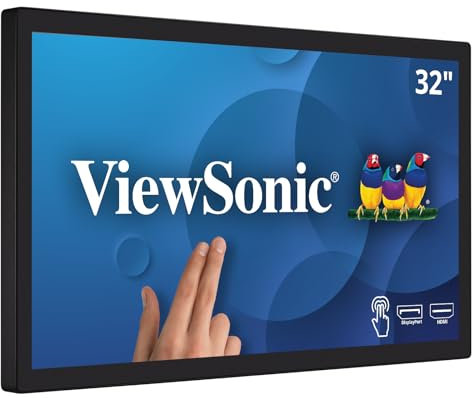 ViewSonic TD3207 Moniteur à écran Tactile 32 Full HD, 10 points Touch, HDMI, DisplayPort, RS232, Haut-parleurs, 24/7