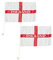 SHATCHI 30 cm x 46 cm Set von 2 England St George Cross Autofahnen für Fan Unterstützung Parade Sportveranstaltungen Fahrzeuge Zuhause Fensterdekoration