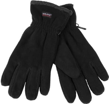 NF NITZSCHE fashion Winterfleece Handschuh für Herren – schwarz und grau – Größen: 9 und 9,5 – warmer Winterhandschuh – mit warmer ICULATE® Isolierung