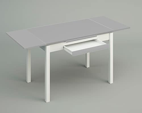 ASTIMESA Alas Laminado Mesa de Cocina, Metal, Gris, 110x70cm