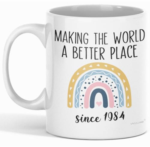 Taza de 40 cumpleaños, regalos únicos para mujeres y hombres que cumplen 40 años, fabulosa taza de café para esposa, hermana, hija, amiga, recuerdos divertidos de fiesta, regalo de broma de cumpleaños