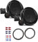 JBL Club 6500C Lautsprecher mit Einbauset passend für Mercedes Vito 2006-2014 Türen vorne 360 Watt 165mm 2 Wege Kompo Auto KFZ PKW Boxen