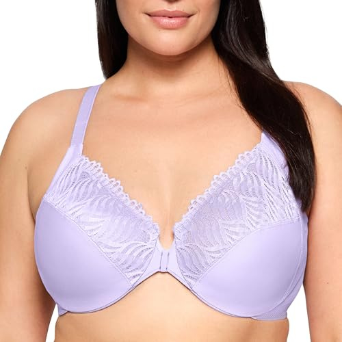Glamorise Bügel-BH für Damen, Übergröße, vorne geschlossen, T-Rücken, Wonderwire #1246