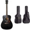 Yamaha F370 Westerngitarre schwarz - Hochwertige Dreadnought-Akustikgitarre für Erwachsene & Jugendliche & CAHAYA Gitarrentasche Akustikgitarre Gig Bag Guitar Case wasserdicht Gitarre Rucksack