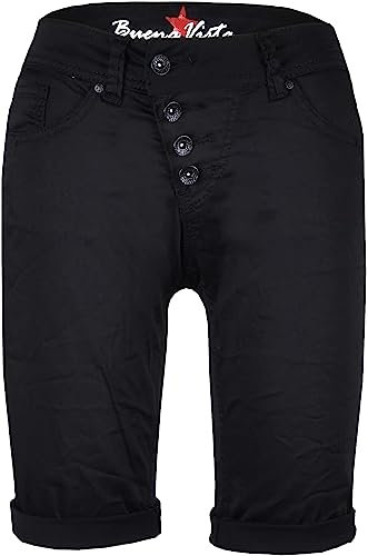 Buena Vista Damen Shorts Malibu Stretch Twill schwarz (15), XS