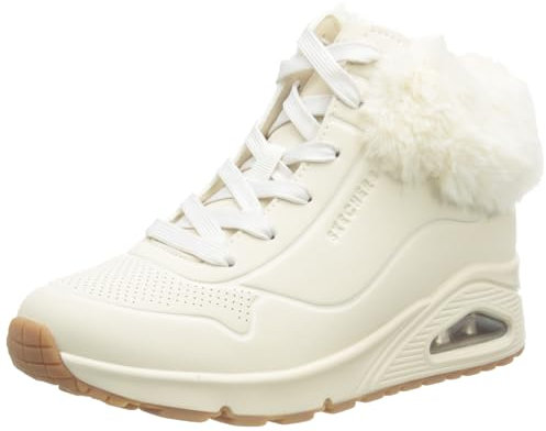 Skechers Uno, Sneaker Bambine e ragazze, Natural Synthetic Trim, 33.5 EU