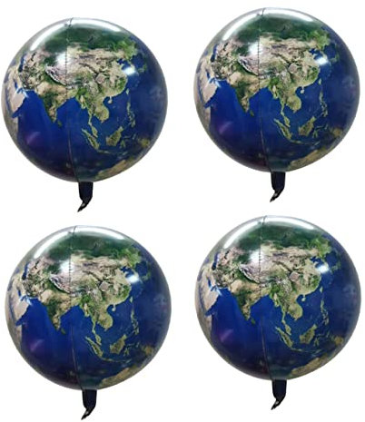 Toyvian 4stücke Aluminium Folienballons Erdform Deko-ballons Für Geburtstagsfeiern Valentinstag Und Hochzeiten Für Partys Und Kinderunterhaltung