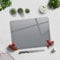 Glass Chopping Board 40x30cm : Plain Grey, Worktop Saver for Kitchens - Durable, Hygienic Glass Worktop Savers - Easy-Clean, Tempered Glass, Scratch-Resistant, Heat-Proof