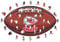Iconic Puzzles, Kansas City Chiefs Crest, 100% ökologisch nachhaltiges Holzpuzzle mit offizieller Lizenz, Größe M, 270 Teile