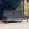 Juroupi 2-Sitzer-Gartensofa mit Anthrazit Kissen Balkon Sofa Outdoor Sofa Lounge Sofa Balkon GartenmöBel Loungesofa Outdoor Massivholz Kiefer