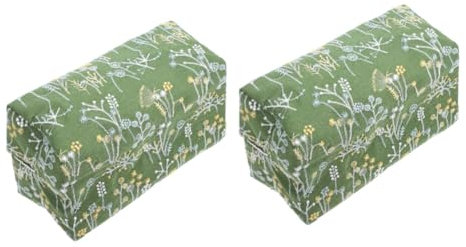 ABOOFAN 2 Stück Box Stoff Papierbox Taschentuchhülle Abdeckung Taschentuchhalter Desktop Taschentuch Dekor Serviettenbehälter Taschentuchboxen Tisch Taschentuchspender Serviettenspender