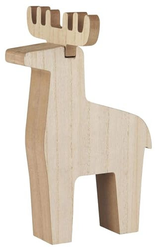 IB Laursen, Rentier, Rudolf, Stehend, Holz, Weihnachts, deko, Elch, groß, Winterlich, Weihnachten, Figur, Festliche, Xmas, Dekoration, Skandinavisch, Stil, Natur, Kinder,