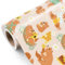 WRAPAHOLIC Geschenkpapierrolle Honigbär – Mini-Rolle – 43,2 cm x 5,2 m – bezauberndes Honigbär- und Eichhörnchen-Design, perfekt für Kindergeburtstag, Babyparty