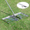 Edelstahl Rechen Rakel [85x35cm] Lawn Leveling Rake mit extra langem Stiel [2 Meter], Rakel für Rasen, Rasenrechen Rasen Nivellierrechen Rasensand Flächenebner Rasenschieber für Hof Garten, Golfplatz