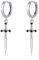 DAYLINLOVE Schwert Ohrringe 925 Sterling Silber Dolch Keltische Knoten Dangle Drop Ohrringe Gotische Schmuck Geschenke für Frauen Männer