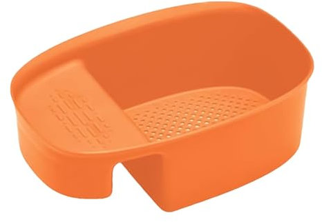 Cestino di drenaggio - Filito di cibo da cucina | Tipo di sella Lavello Catter per alimenti Drenaggio di frutta, cestello di drenaggio del colino del lavandino, colino colino per scrub