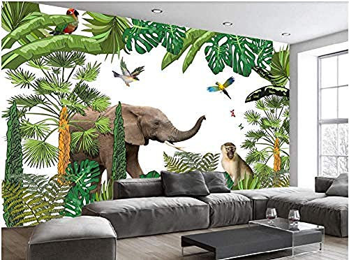 HongYouQi 3D Tapete Wohnzimmer Sofa Flora Und Fauna Landschaft Landschaft Kreativ Wohnzimmer Sofa Tv Tapete Wandaufkleber-300Cm×210Cm