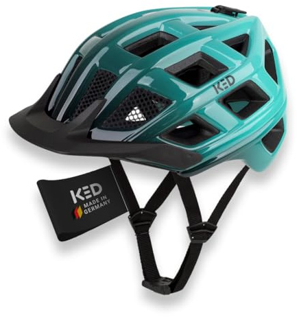 KED Crom Fahrradhelm Für Mountainbike, Trekking Und Alltag Mit LED Rücklicht, FIDLOCK Verschluss, Insektenschutznetz