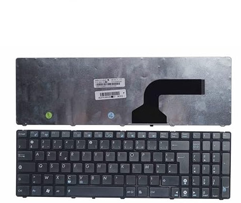 QMSOZMD Pièces d'ordinateur Portable Nouveau Français for ASUS G72 X53 X54H k53 A53 A52J K52N G53 N53T N61 K53E X52 X52F X52J X55 X55A K73 FR Clavier d'ordinateur Portable AZERTY
